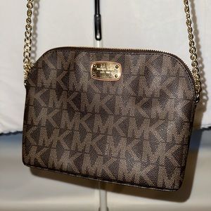 Brown Michael Kors MK crossbody